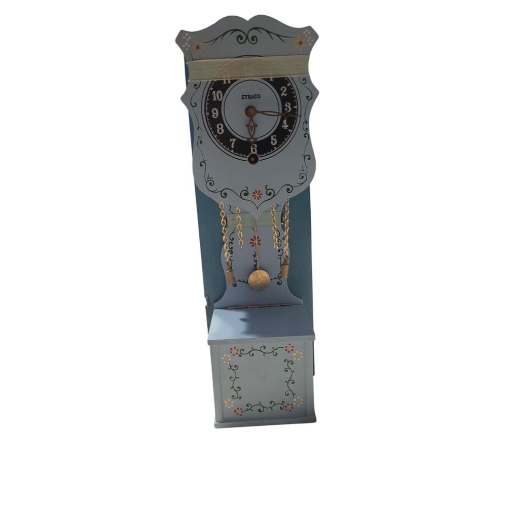 Vintage Miniature Grandfather Clock by Straco